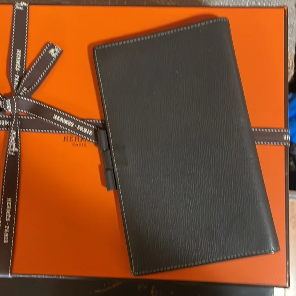 Hermes gray passport holder. Brand new without tags